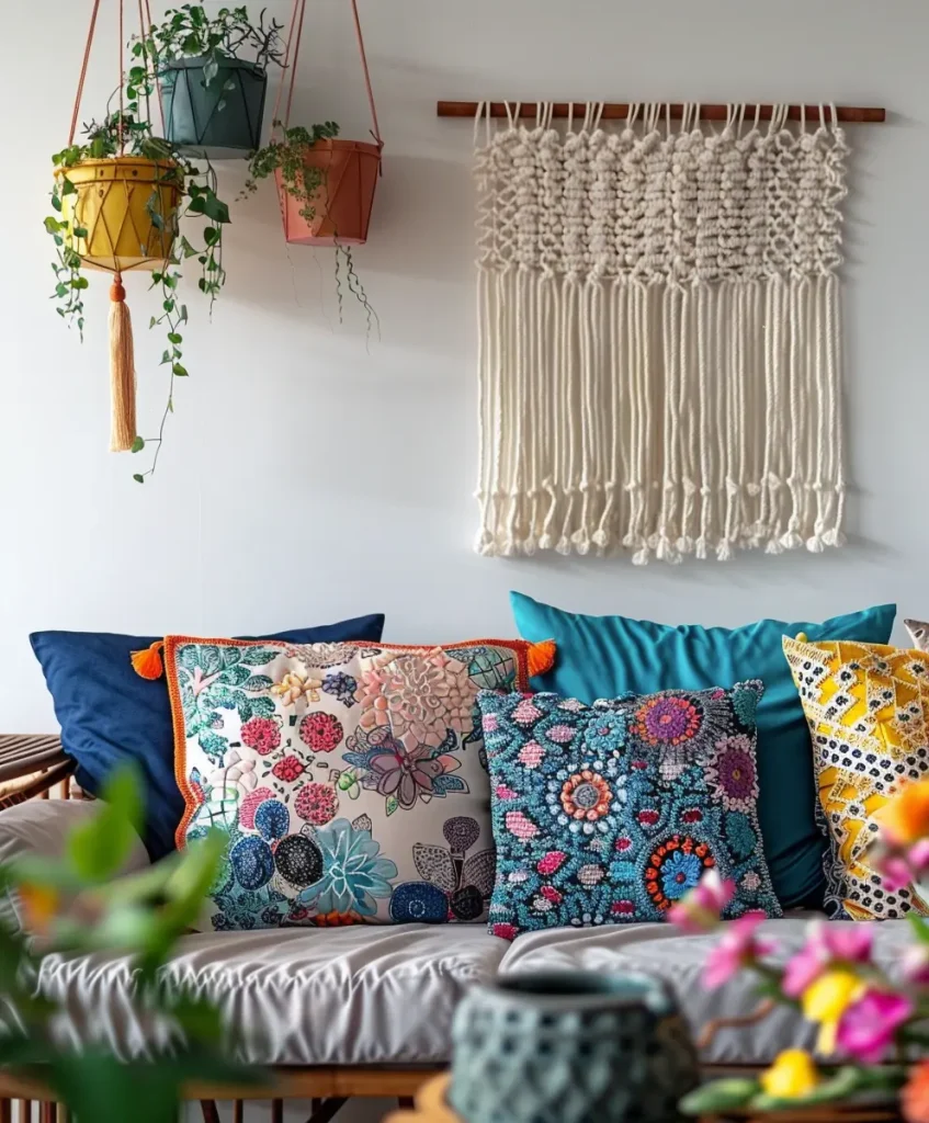 DIY-Projekte für dein Boho-Wohnzimmer