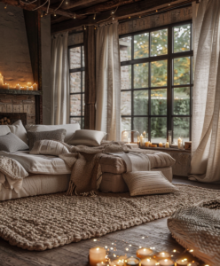 Wohnzimmer Deko im rustikalen Stil