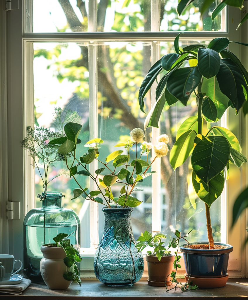 Pflanzen und Blumen für ein Hauch Natur