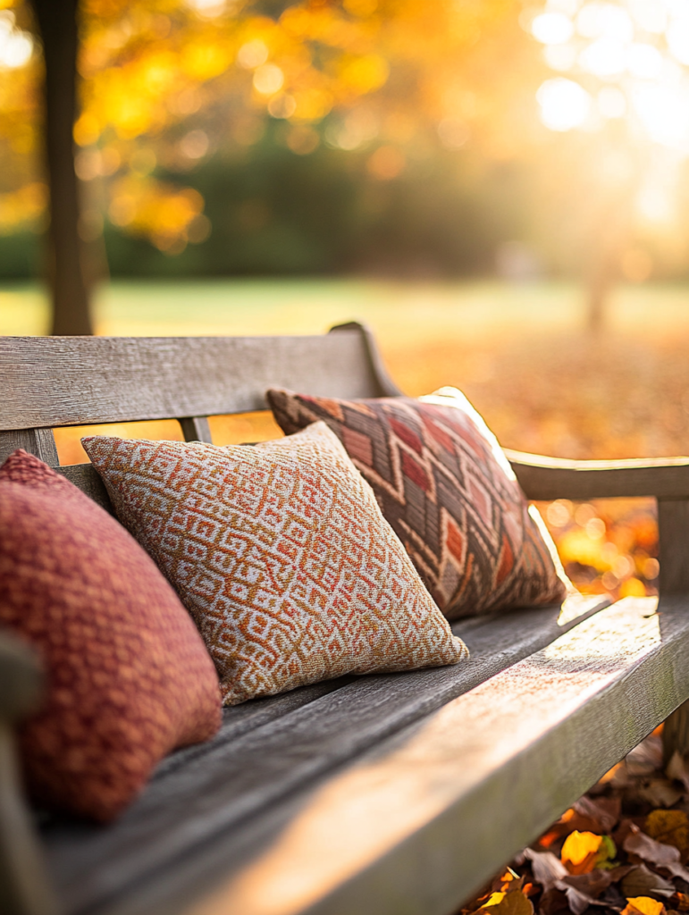 Farben und Materialien, die den Herbst widerspiegeln