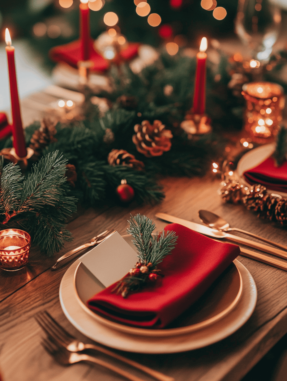 Winterliche Tischdeko für das Weihnachtsessen: Festliche Ideen für den gedeckten Tisch